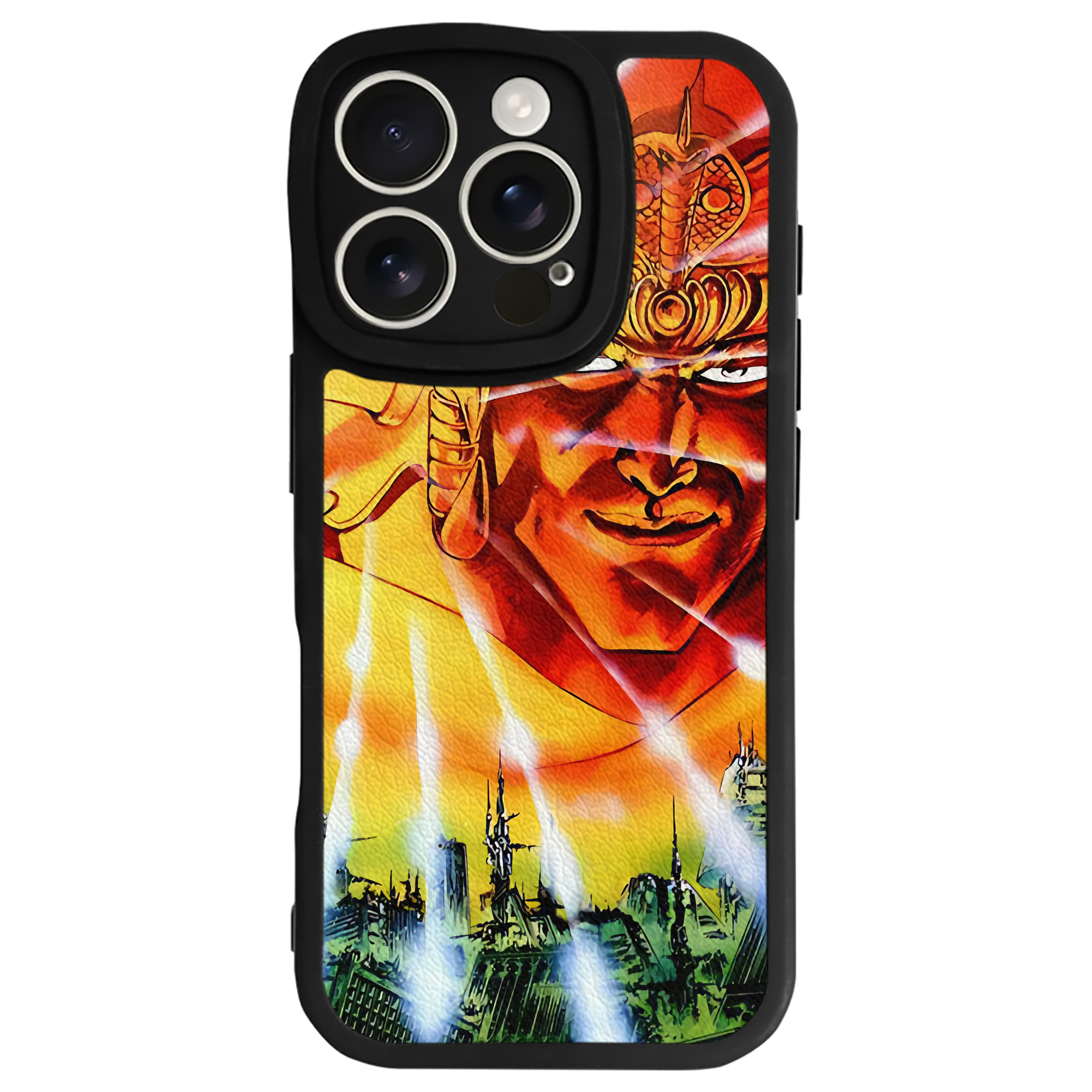 （画像用） 北斗の拳 Fist of the North Star 【iPhone 16シリーズ対応】シリコンスマホケース（レザー調） 材質：シリコン